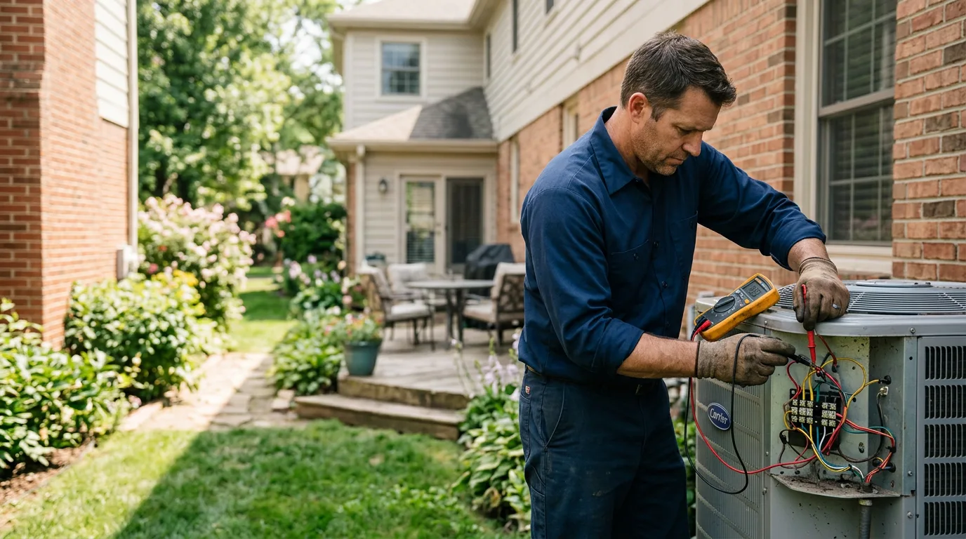 HVAC technician working near Spring Glen, NY